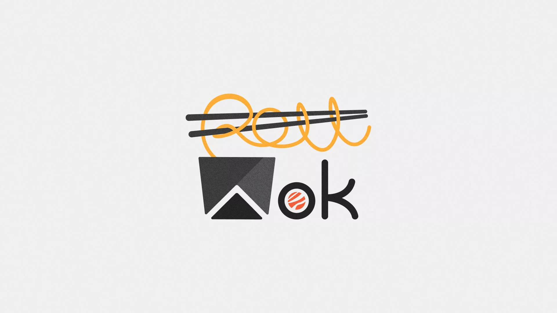Разработка логотипа в Йошкар-Оле для суши-бара «Roll Wok Club»